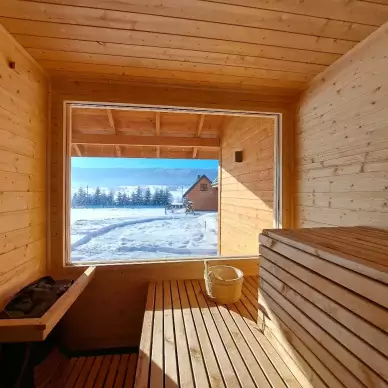 Zdjęcie: domki w górach nocleg wakacje Góry Stołowe Sudety SPA SAUNA
